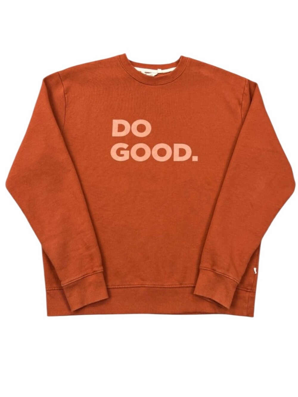 COTOPAXI Sweatshirt Womens Orange Do Good Crewneck Organic Gorpcore Top M